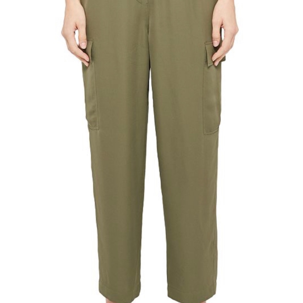 Theory –‘Bonsai’ . Size Med. 100% Silk Surplus Cargo Pants